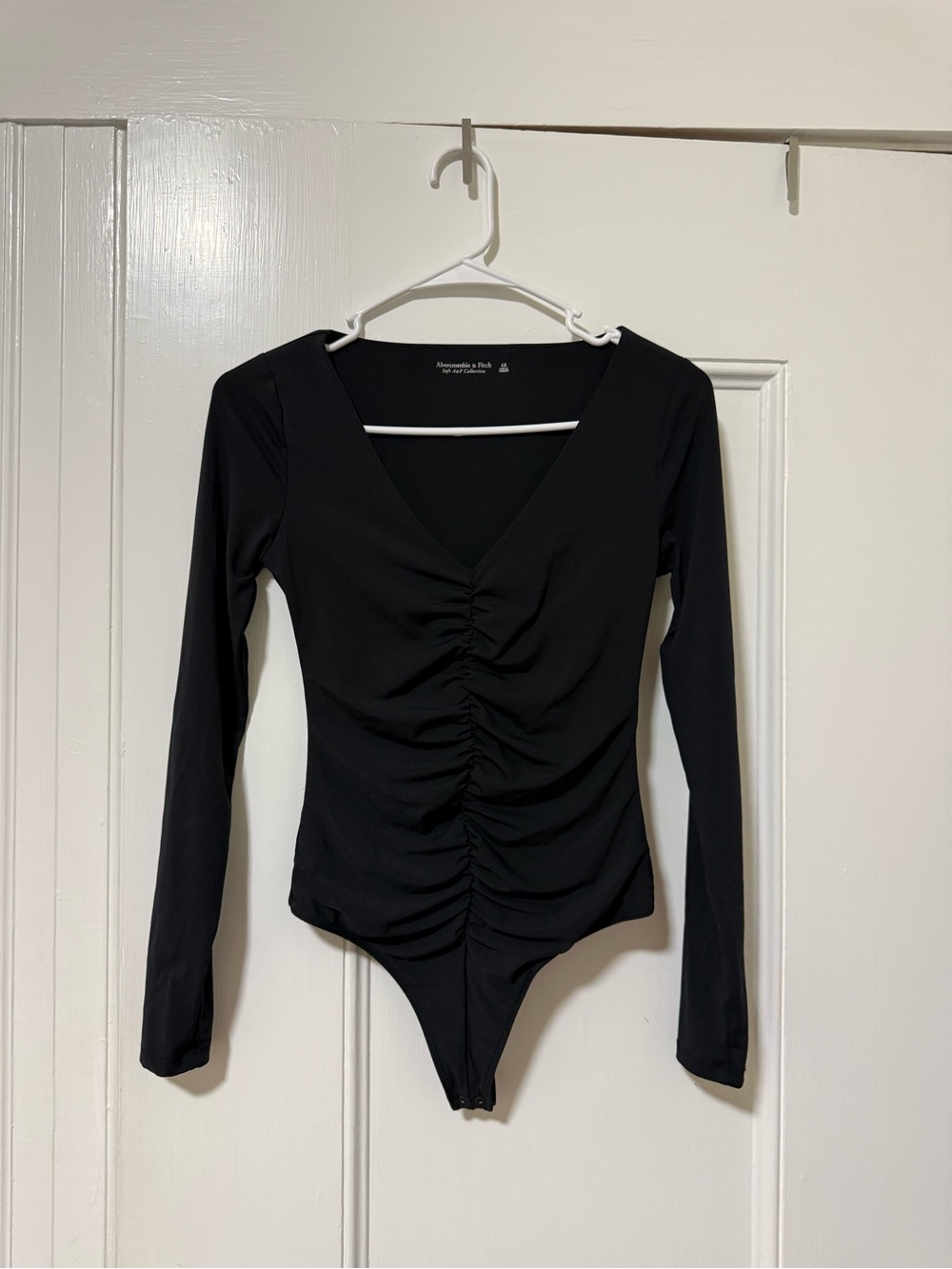 Black V-Neck Bodysuit